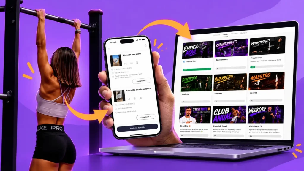 plataforma de clases de calistenia y entrenamiento personal